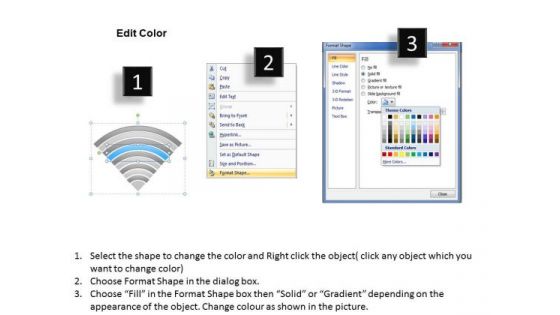 10 Stages Semicircle Stacked Process Ppt Business Plan PowerPoint Slide