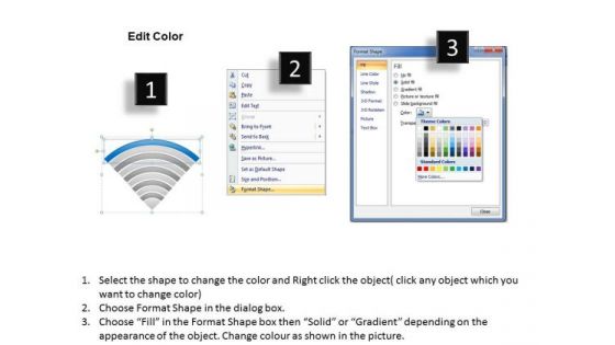 10 Stages Semicircle Stacked Process Ppt Business Planning PowerPoint Templates