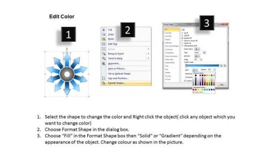 10 World Business PowerPoint Templates Steps Diverging Ppt Cycle Flow Process Slides