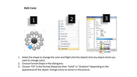 11 Diverging Arrows Multilple Concepts Diagram Gear PowerPoint Templates