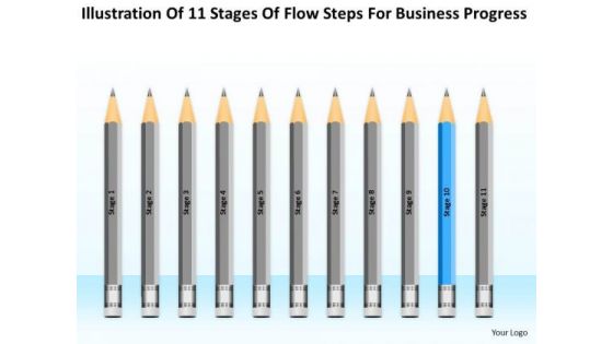 11 Stages Flow Steps For Business Progress Ppt Best Plan PowerPoint Templates