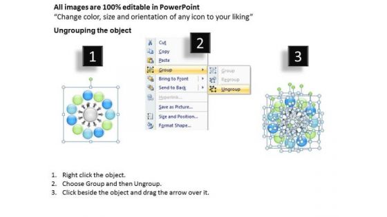 11 Stages Representing Diverging Circular Flow Chart Ppt Cycle Process PowerPoint Templates