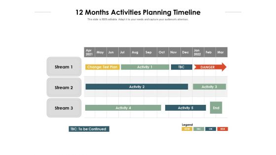12 Months Activities Planning Timeline Ppt PowerPoint Presentation Infographics Slide Portrait PDF 12 Months Activities Planning Timeline Ppt PowerPoint Presentation Infographics Slide Portrait PDF