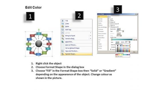 12 Outer Nodes Wheel And Spokes Chart Diagram PowerPoint Slides