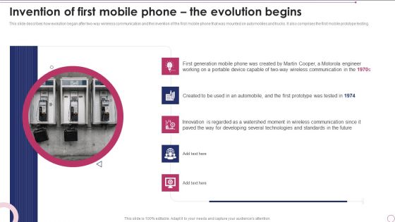 1G To 5G Wireless Communication System IT Invention Of First Mobile Phone The Evolution Begins Guidelines PDF