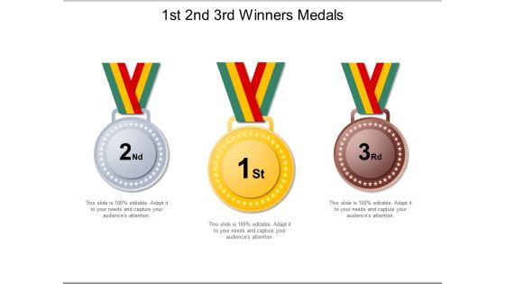 1St 2Nd 3Rd Winners Medals Ppt PowerPoint Presentation Ideas Themes