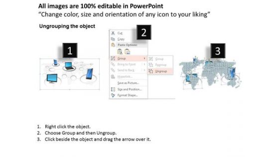 1 Abstract Illustration Of Mobile Network Grid Ppt Slide