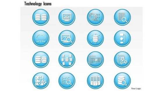 1 Big Data Technology Icons Analytics Storage Replication Dashboard Magnify Ppt Slide