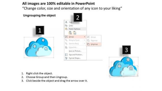 1 Cloud Computing Icons Within Each For Public Private Or Hybrid Computing Ppt Slides