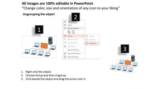 1 Computers Behind A Firewall Connected To A Centralized Server Ppt Slides