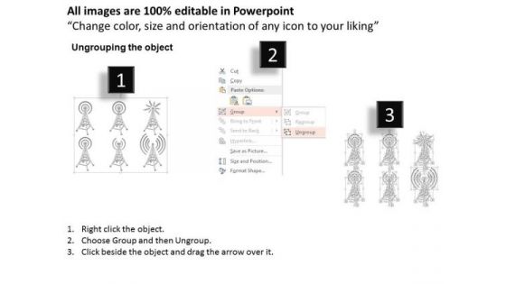 1 Different Designs Of Cellular Radio Mobile Towers For Wireless Communication Ppt Slide