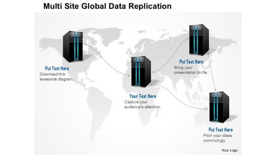1 Multi Site Global Data Replication Storage Networking Between Data Centers Ppt Slide