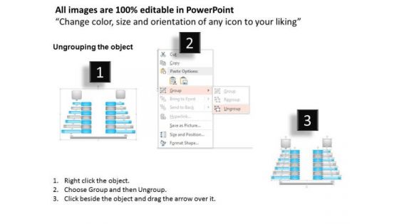 1 Seven Layers Of The Osi Stack Showing Data Transfer Ppt Slides