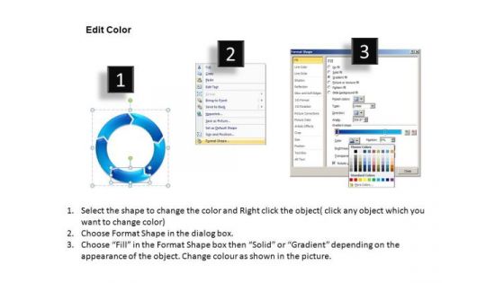 1 To 6 Stages Cycle Diagrams Toolbox PowerPoint Slides