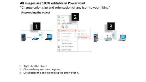 1 Wired And Wireless Networking Shown With Router And Access Point Ppt Slide
