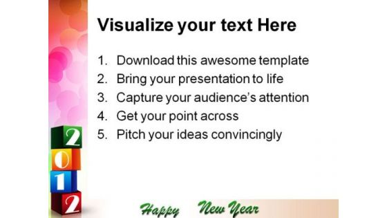 2012 Colorful Blocks Abstract PowerPoint Templates And PowerPoint Backgrounds 1211