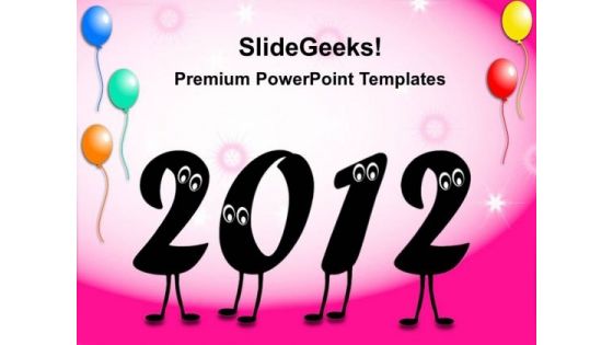 2012 New Year Abstract PowerPoint Templates And PowerPoint Themes 0212