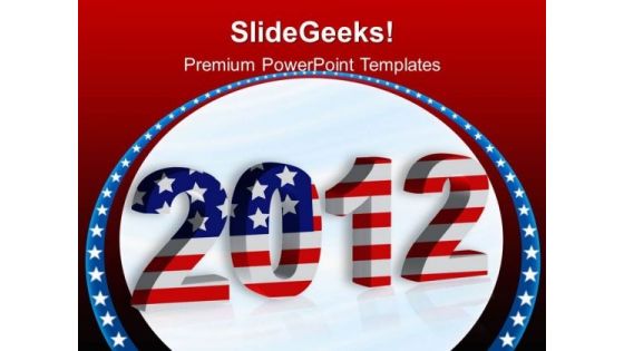 2012 New Year Americana PowerPoint Templates And PowerPoint Themes 0512