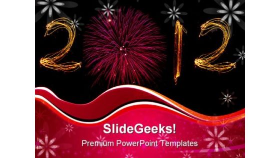 2012 Sparklers Background PowerPoint Templates And PowerPoint Backgrounds 1011