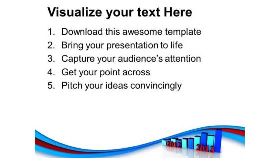 2012 To 2013 Business Growth Per Year PowerPoint Templates Ppt Backgrounds For Slides 1212