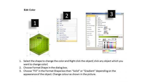 2013 April Calendar PowerPoint Slides Ppt Templates