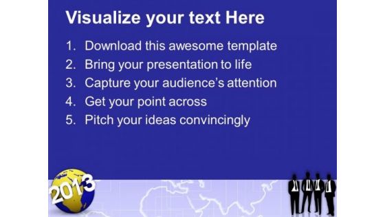 2013 Around Earth Teamwork Business PowerPoint Templates Ppt Backgrounds For Slides 1112