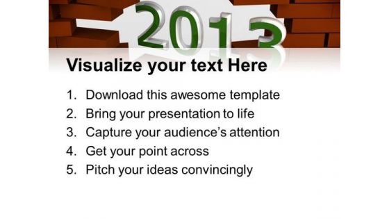 2013 Broken Wall Metaphor PowerPoint Templates And PowerPoint Themes 0512