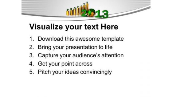 2013 Business Profit Graph Globe PowerPoint Templates Ppt Backgrounds For Slides 0113
