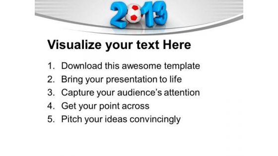 2013 Championship Of Europe Football PowerPoint Templates Ppt Backgrounds For Slides 1212