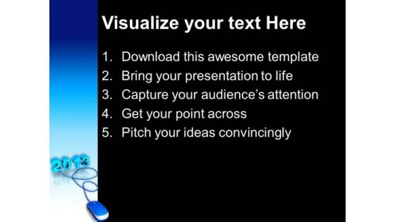 2013 Connected To Computer Mouse PowerPoint Templates Ppt Backgrounds For Slides 1212