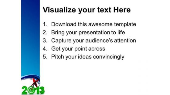 2013 Dart Hitting Target Business PowerPoint Templates Ppt Backgrounds For Slides 1212