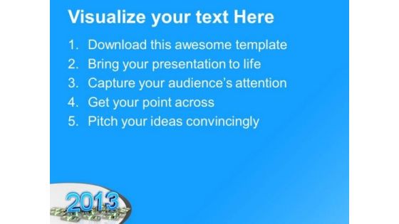2013 Growth Of Profits In Business PowerPoint Templates Ppt Backgrounds For Slides 1112