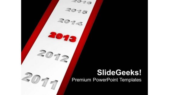 2013 New Year Ahead Business PowerPoint Templates Ppt Backgrounds For Slides 1112
