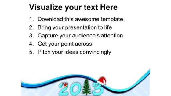 2013 New Year Background Holidays PowerPoint Templates Ppt Backgrounds For Slides 1212