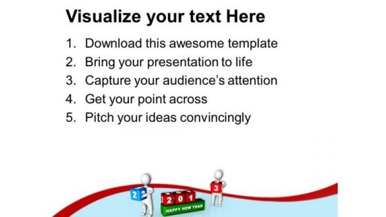 2013 New Year Business Concept PowerPoint Templates Ppt Backgrounds For Slides 1112