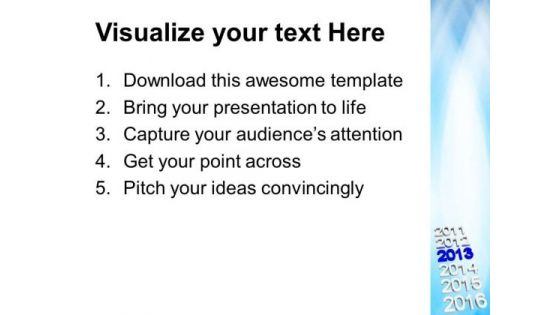 2013 New Year Concept Holidays PowerPoint Templates Ppt Backgrounds For Slides 1112