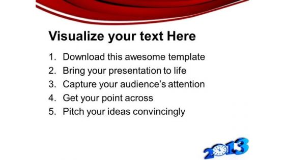 2013 New Year Festival PowerPoint Templates Ppt Backgrounds For Slides 1212