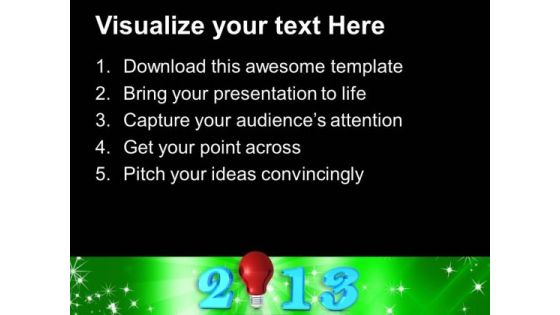 2013 New Year Innovation PowerPoint Templates Ppt Backgrounds For Slides 1212