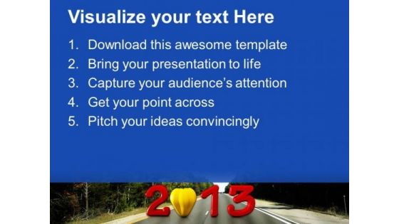 2013 New Year Theme PowerPoint Templates Ppt Backgrounds For Slides 0413