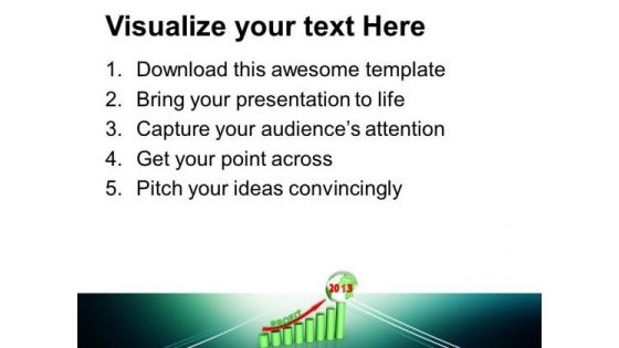 2013 New Year With Profit Business PowerPoint Templates Ppt Backgrounds For Slides 1112