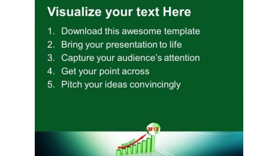 2013 New Year With Profit Business PowerPoint Templates Ppt Backgrounds For Slides 1112