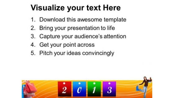 2013 Retail Shopping Sales PowerPoint Templates And PowerPoint Themes 0612