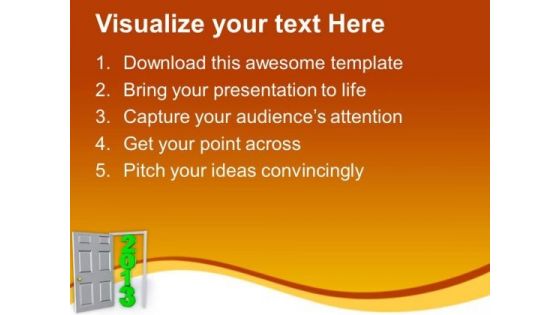 2013 Successful Year For Business Development PowerPoint Templates Ppt Backgrounds For Slides 0713
