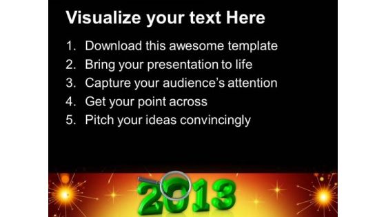 2013 Under Magnifier Symbol PowerPoint Templates Ppt Backgrounds For Slides 1212