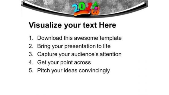2013 With Christmas Tree Computer Mouse PowerPoint Templates Ppt Backgrounds For Slides 1212