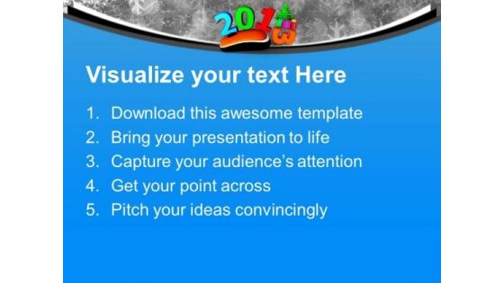 2013 With Christmas Tree Computer Mouse PowerPoint Templates Ppt Backgrounds For Slides 1212