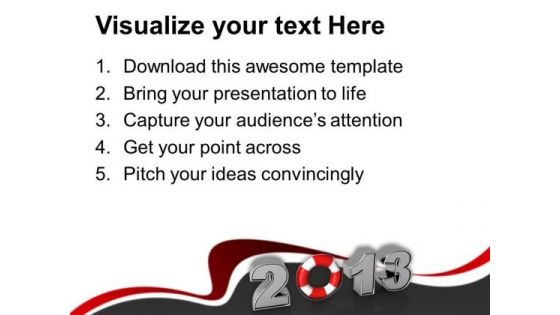 2013 With Lifesaver Business PowerPoint Templates Ppt Backgrounds For Slides 1212
