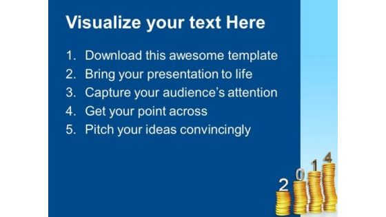 2014 Financial Goals Targets New Year PowerPoint Template 1113
