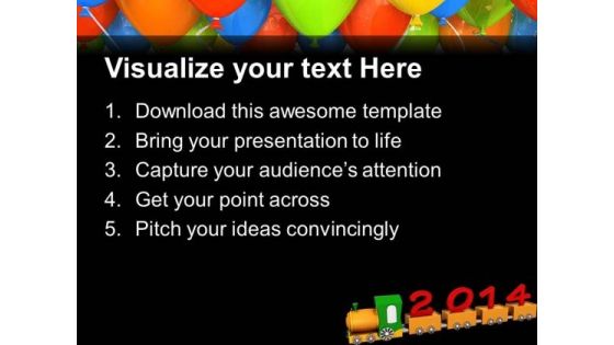 2014 New Year Education PowerPoint Template 1113