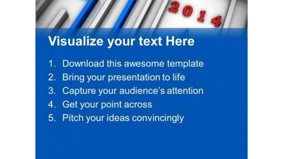 2014 New Year Strategy PowerPoint Template 1113